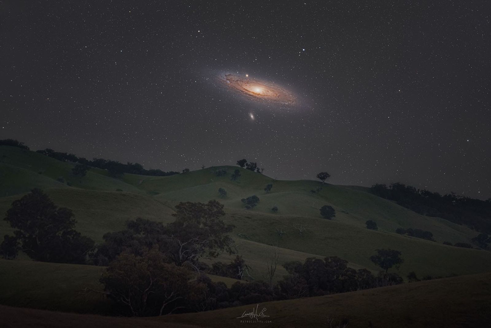 Andromède au printemps austral