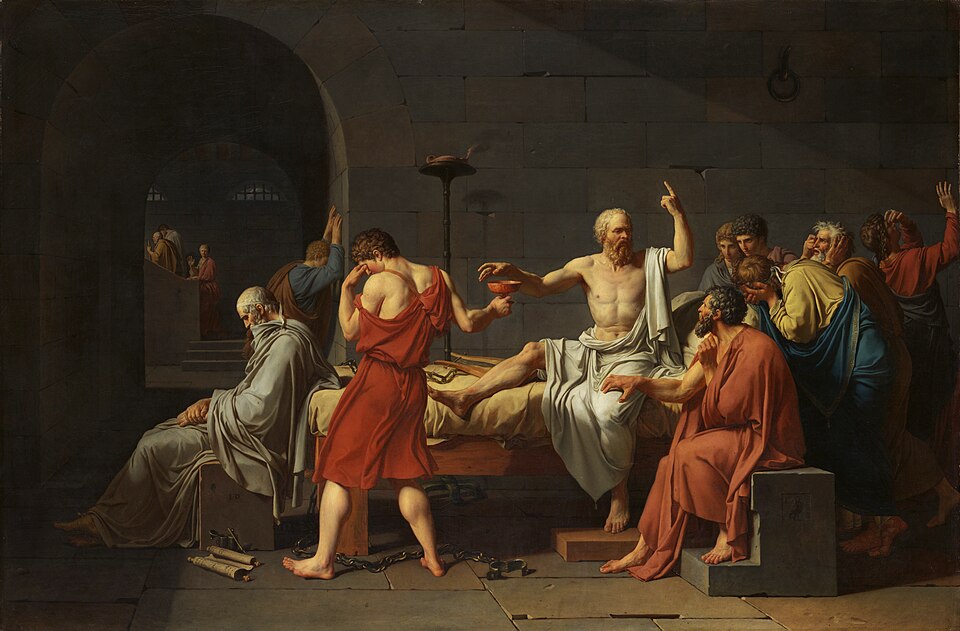 La Mort de Socrate, Jacques-Louis David