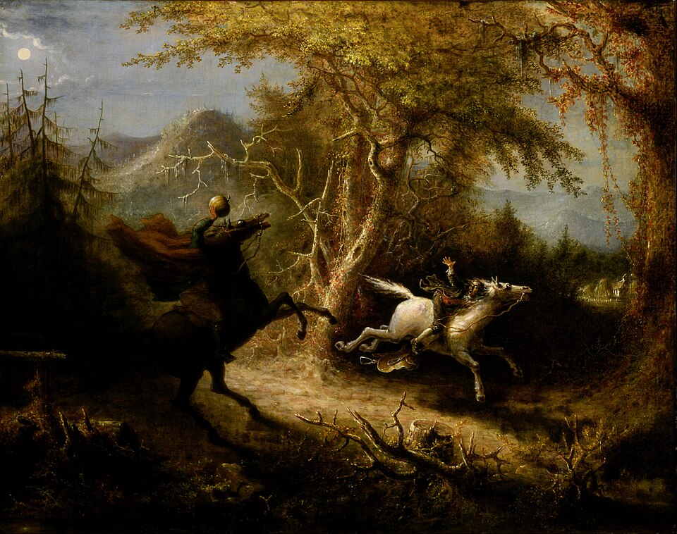 Le Cavalier sans tête poursuivant Ichabod Crane, John Quidor