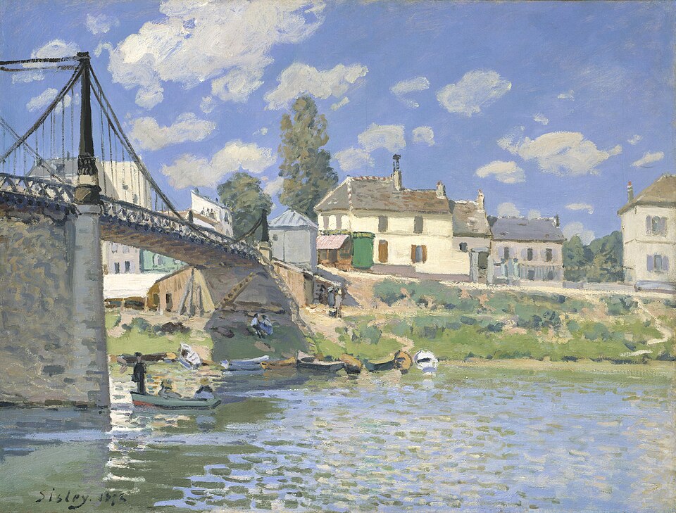 Le Pont de Villeneuve-la-Garenne, Alfred Sisley