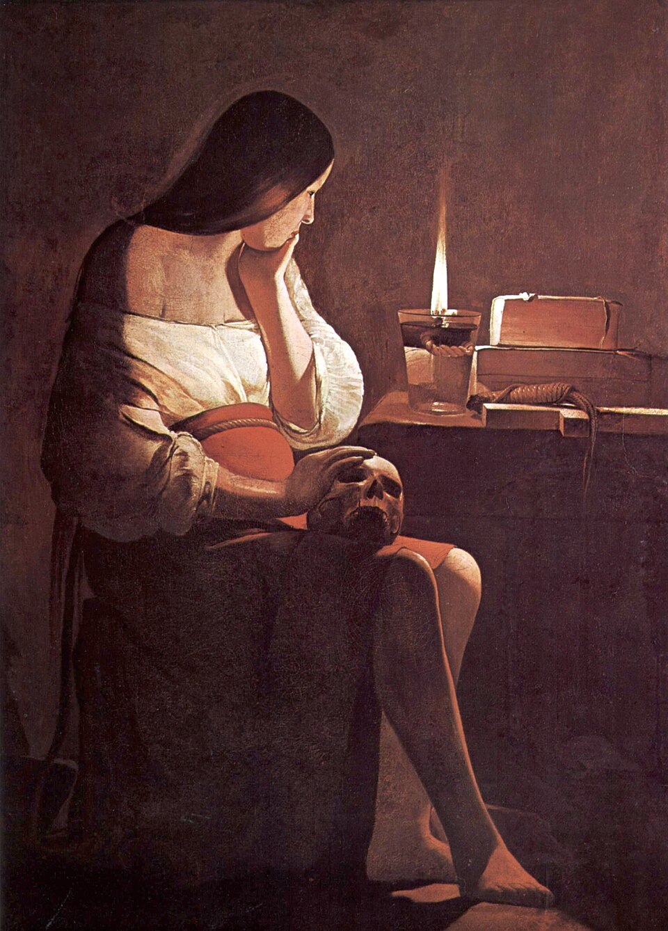 La Madeleine à la veilleuse, Georges de La Tour