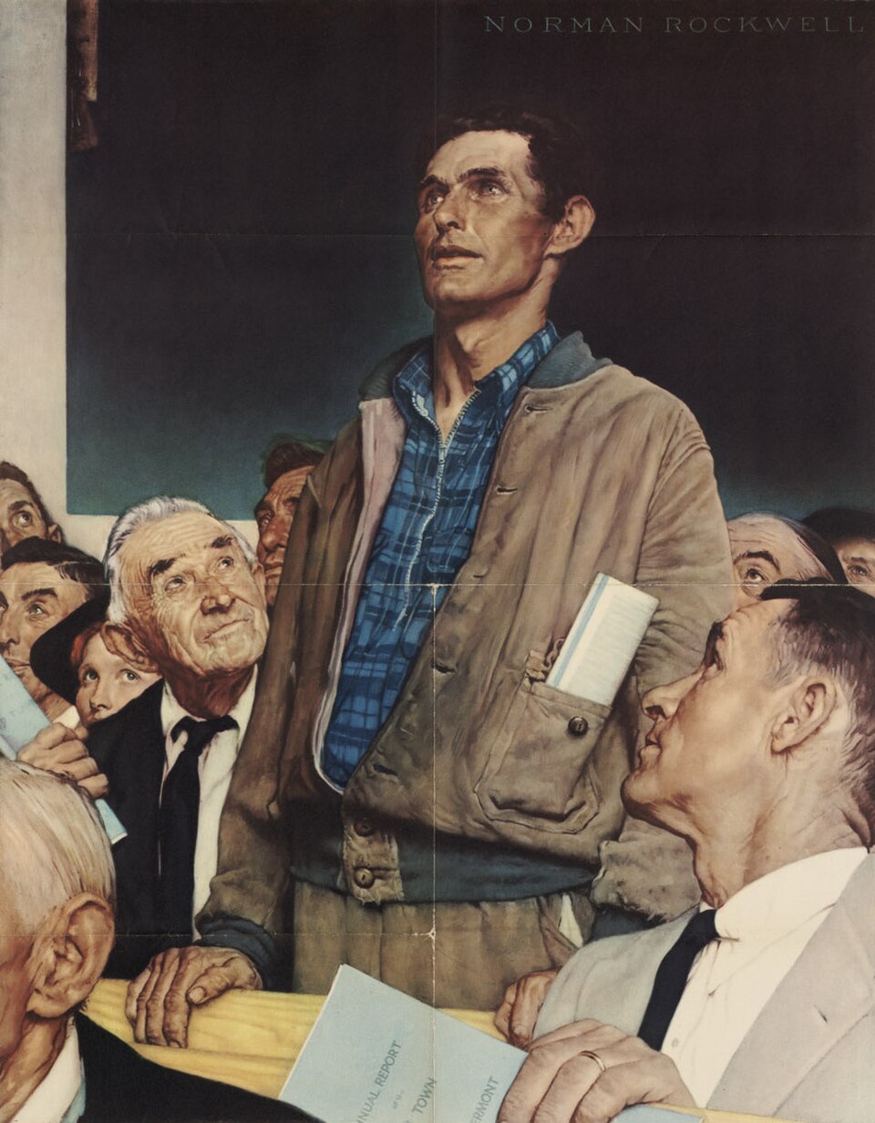 La Liberté de parole, Norman Rockwell