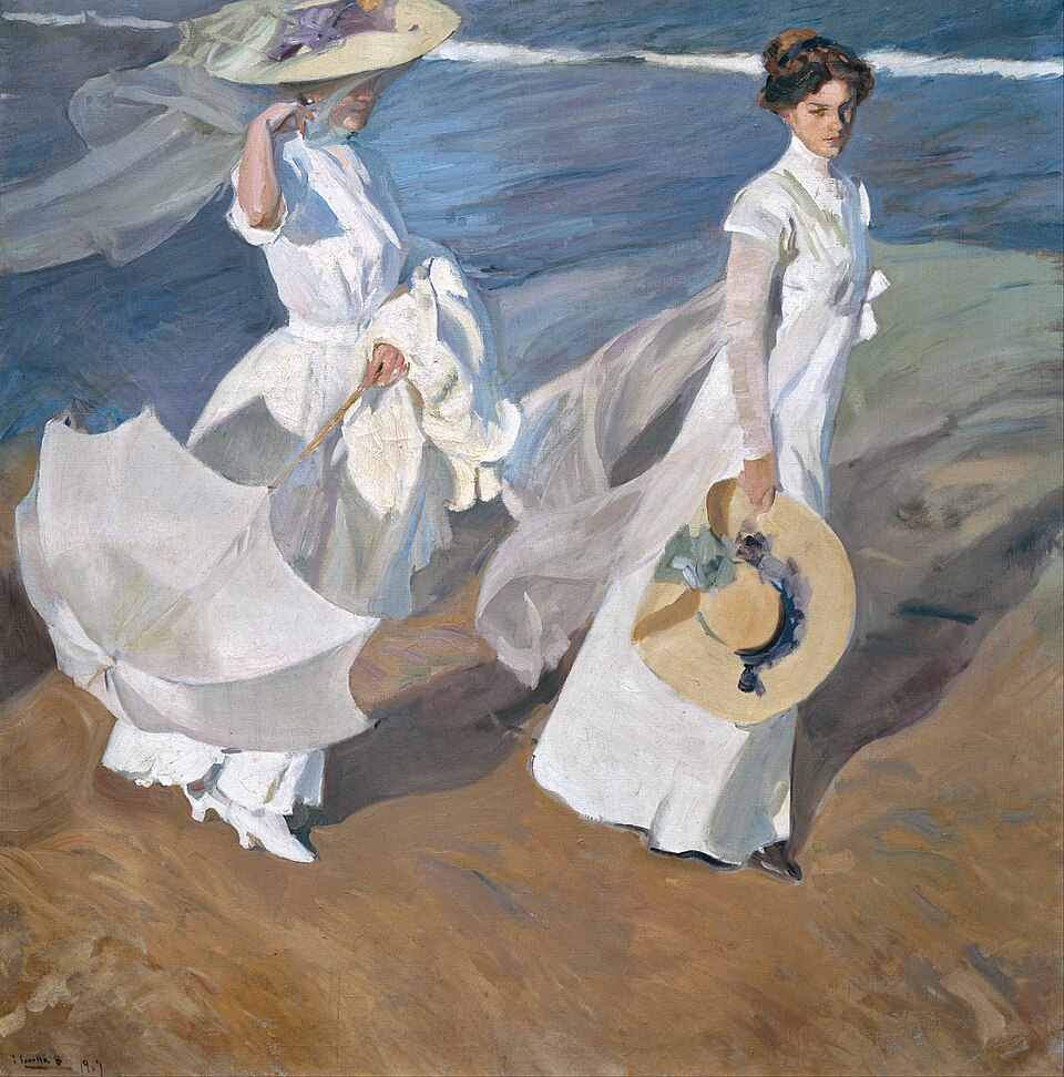 Promenade au bord de la mer, Joaquín Sorolla