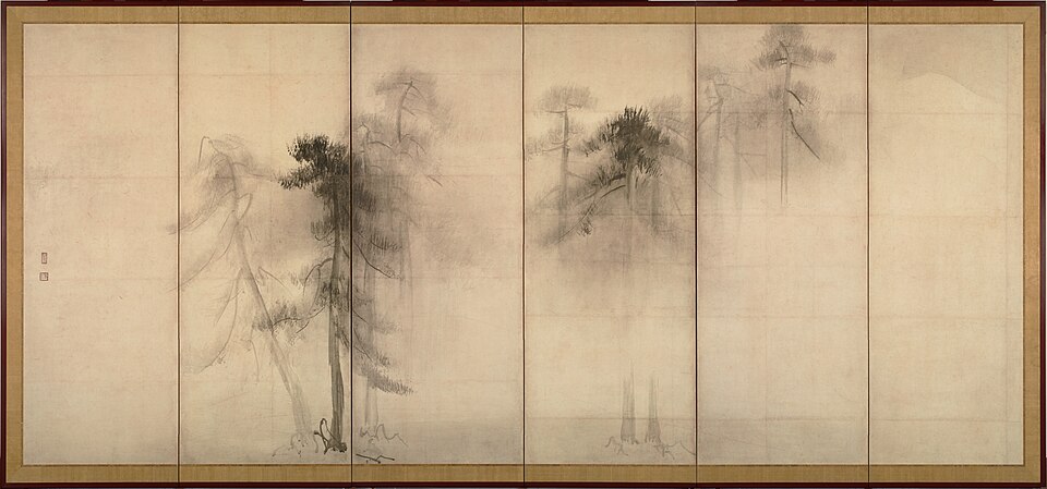 Shōrin-zu byōbu, Hasegawa Tōhaku