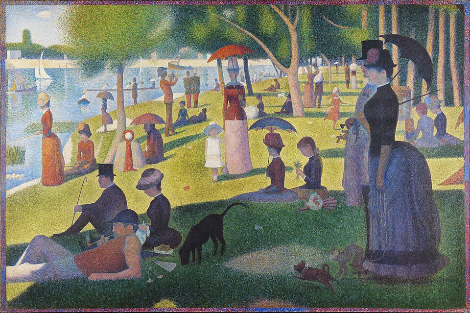 Un dimanche après-midi à l'île de la Grande Jatte, Georges Seurat