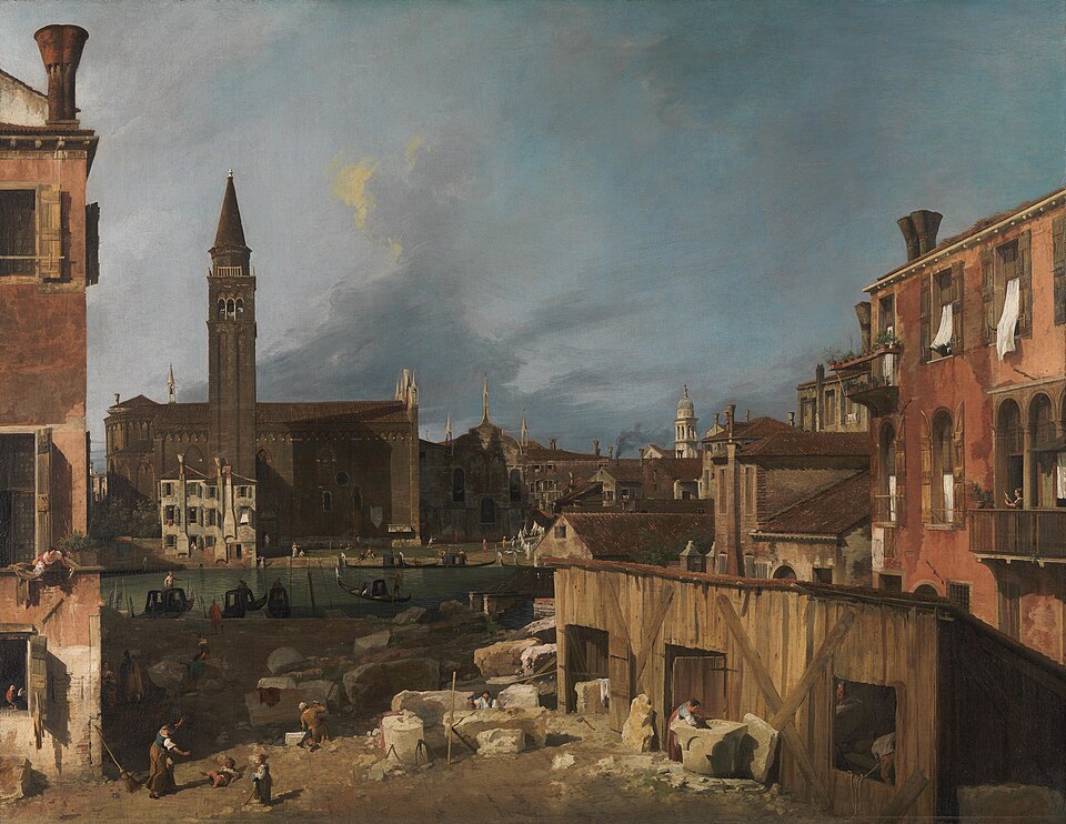 La Cour du tailleur de pierre, Canaletto