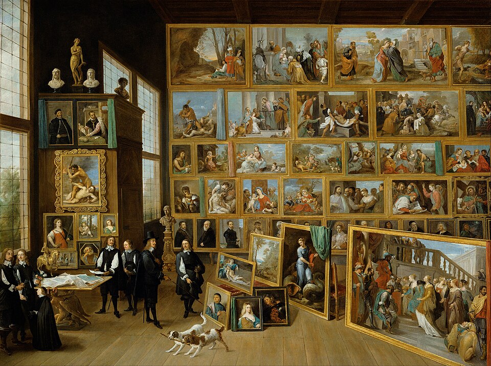 L'Archiduc Léopold-Guillaume dans sa galerie à Bruxelles, David Teniers le Jeune