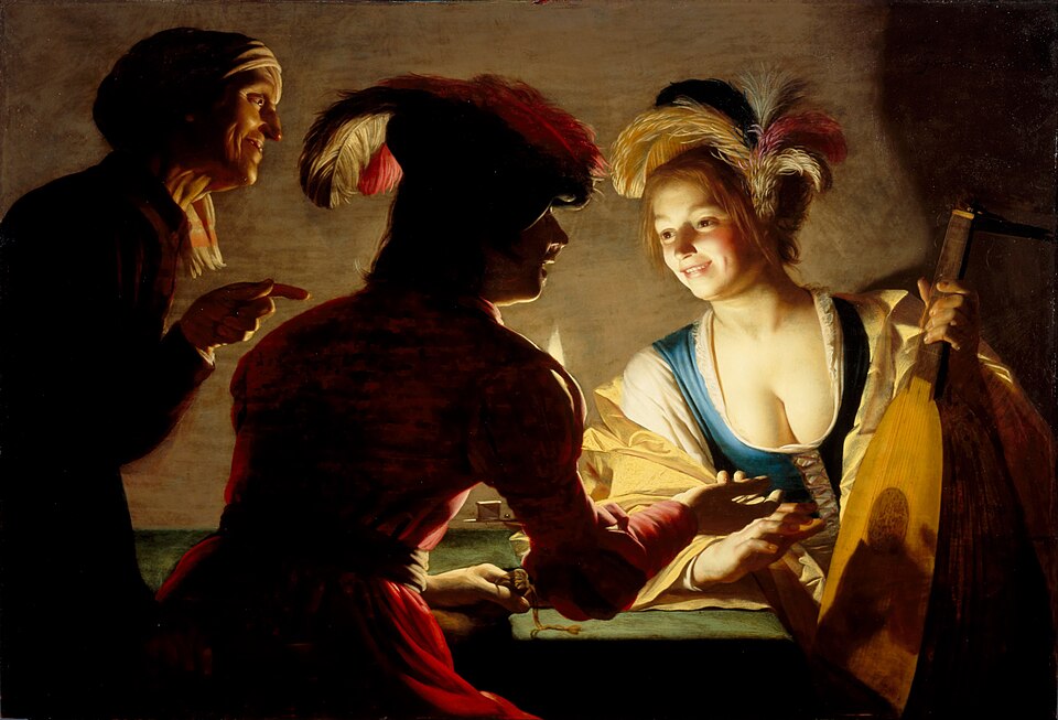 L'Entremetteuse, Gerrit van Honthorst