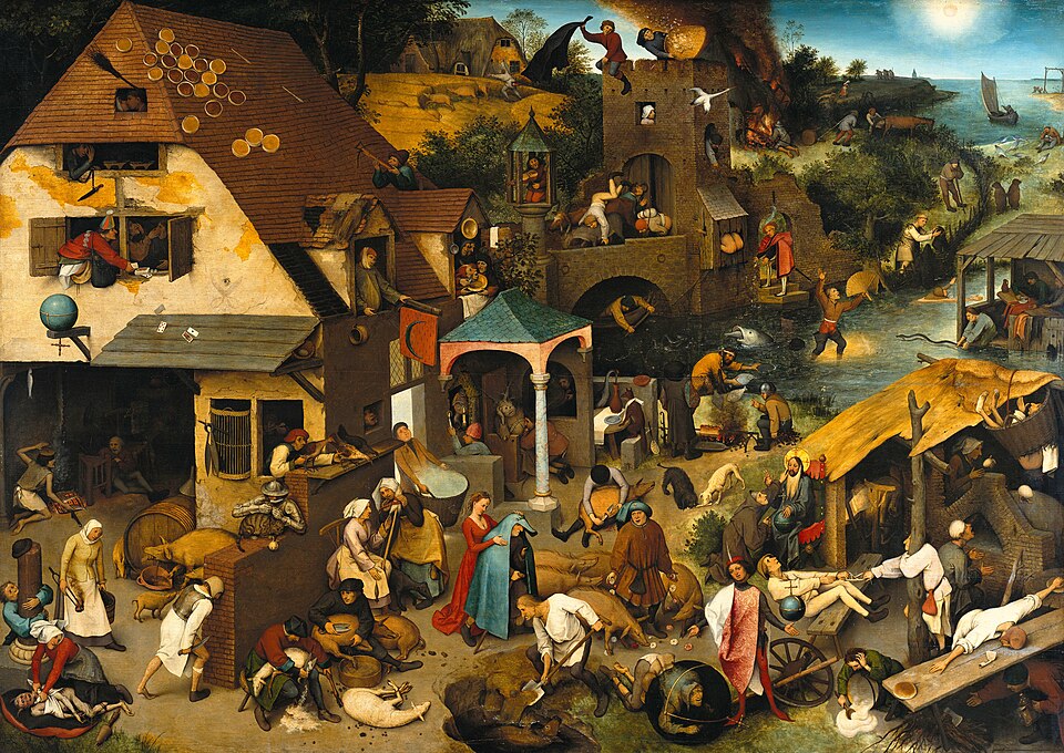 Les Proverbes flamands, Pieter Brueghel l'Ancien