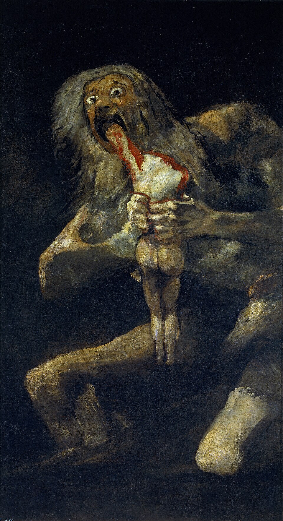 Saturne dévorant un de ses fils, Francisco de Goya