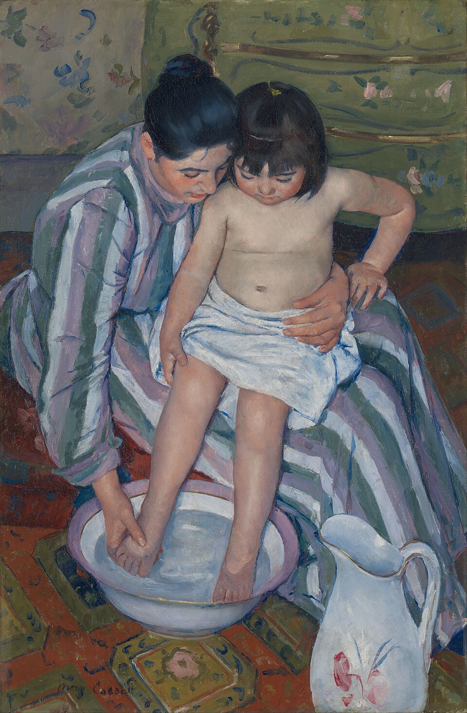 Le Bain de l'enfant, Mary Cassatt