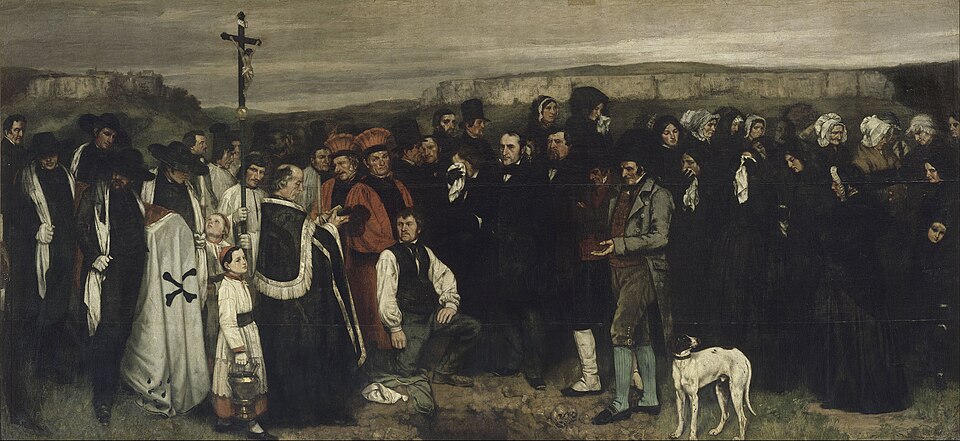 Un enterrement à Ornans, Gustave Courbet