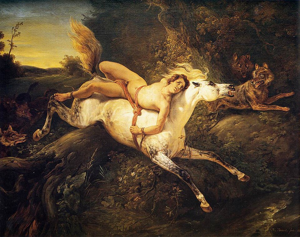 Mazeppa aux loups, Horace Vernet