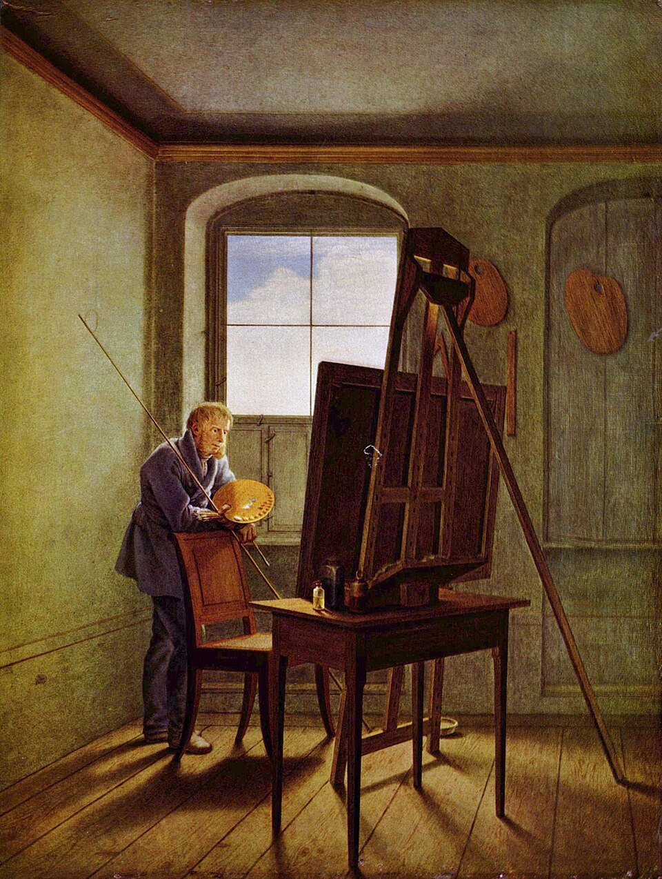 Caspar David Friedrich dans son atelier, Georg Friedrich Kersting