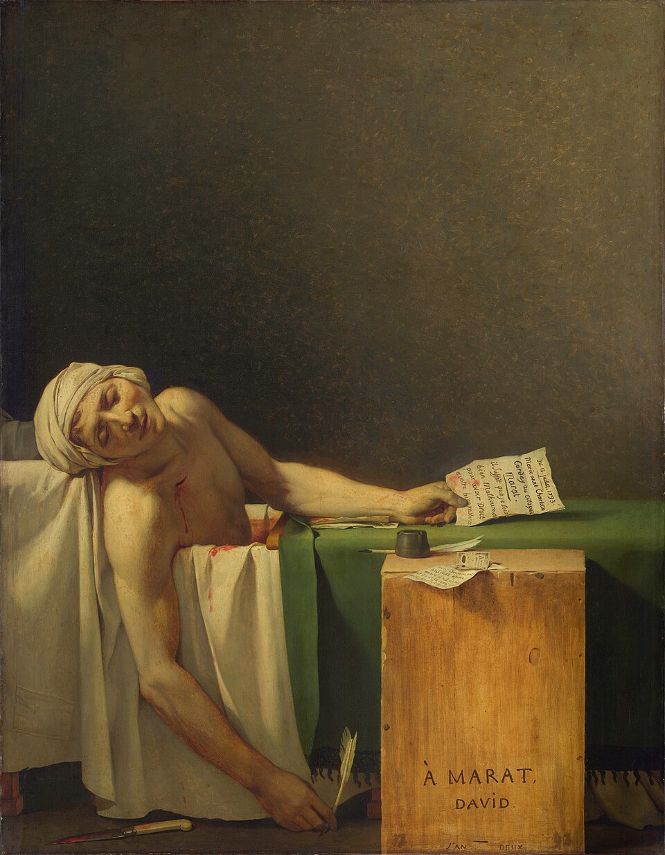 Marat assassiné, Jacques-Louis David