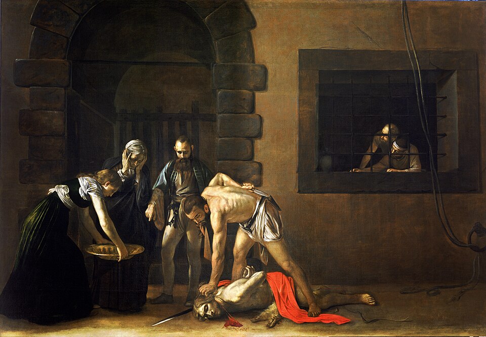 La Décollation de saint Jean-Baptiste, Le Caravage