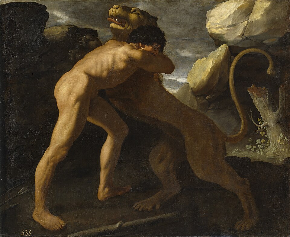 Hercule affrontant le lion de Némée, Francisco de Zurbarán