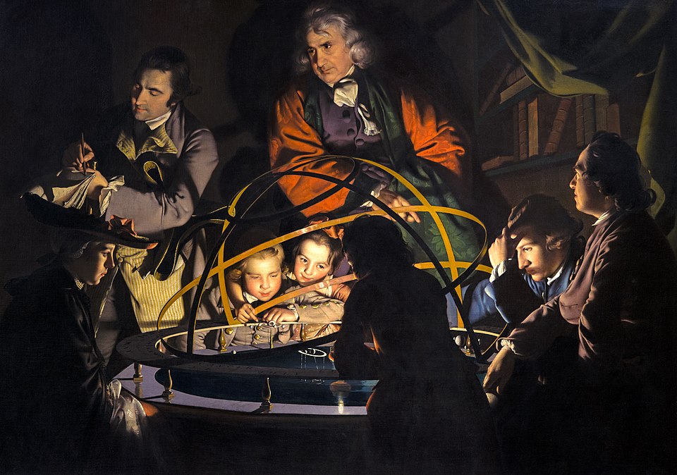 Philosophe faisant un exposé sur le planétaire, Joseph Wright of Derby