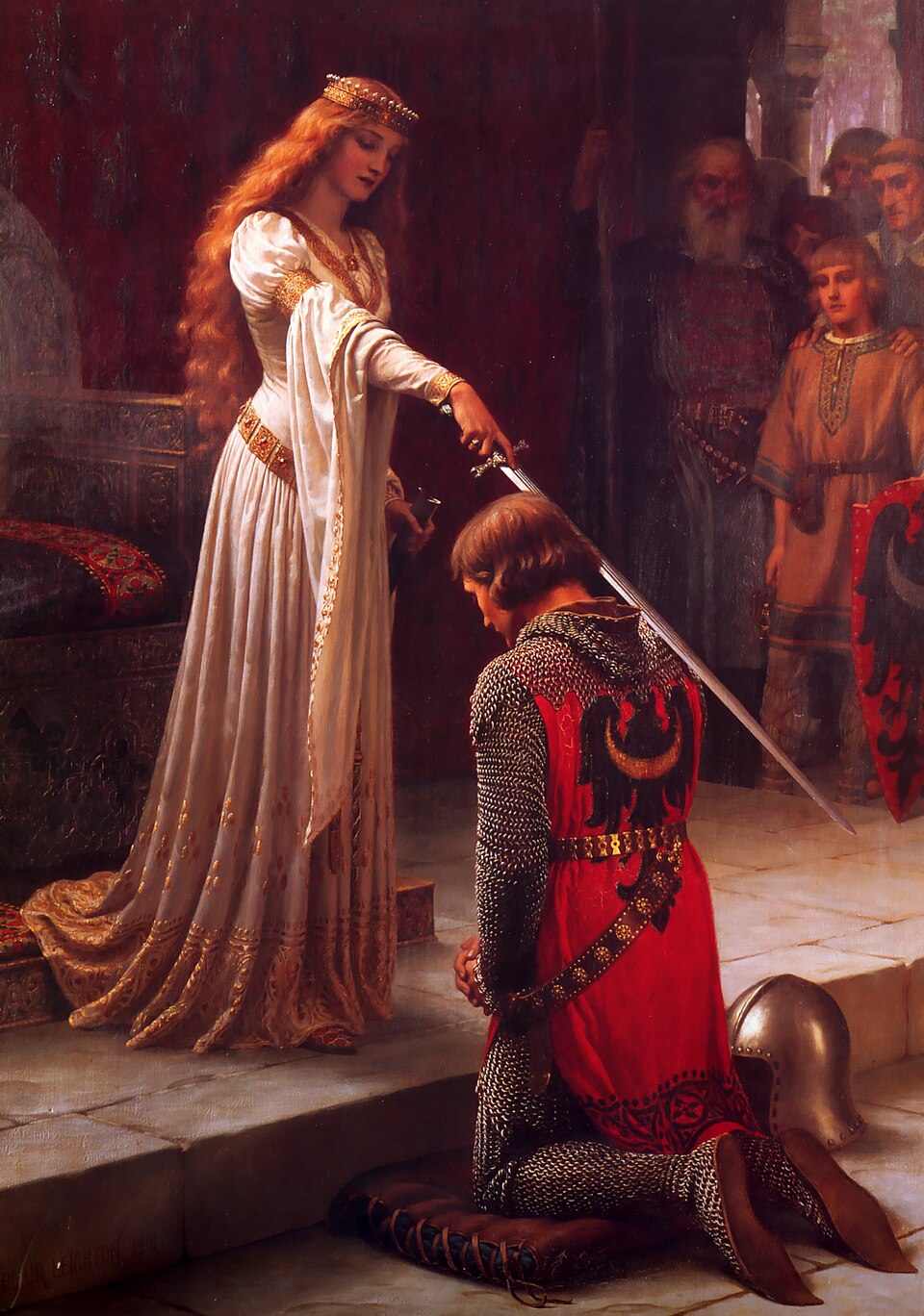 L'Adoubement, Edmund Blair Leighton