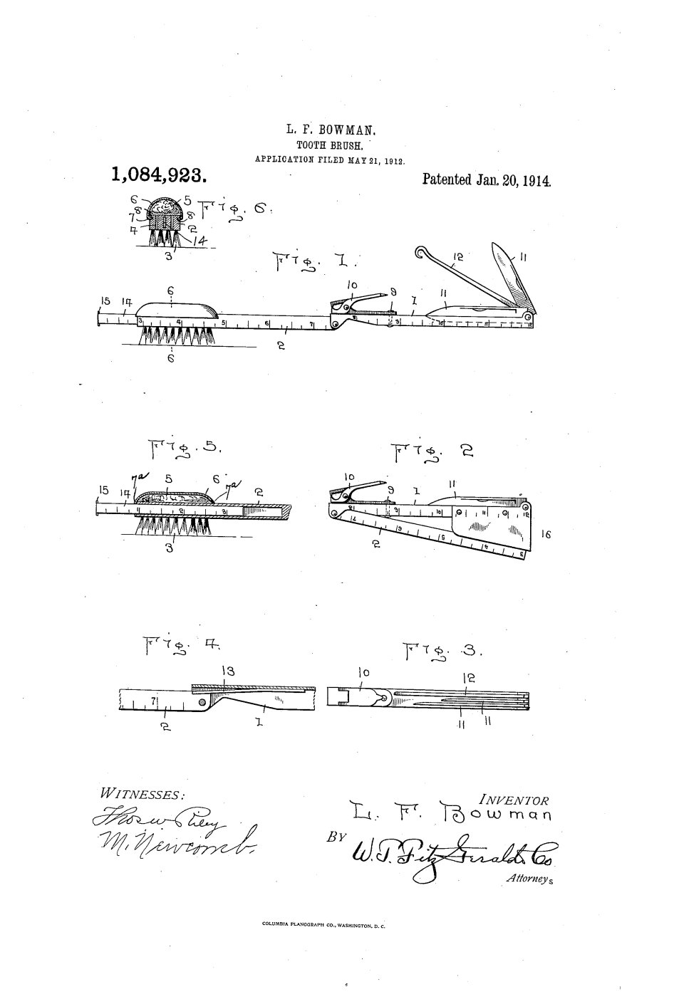 La brosse à dents, Lewis F. Bowman