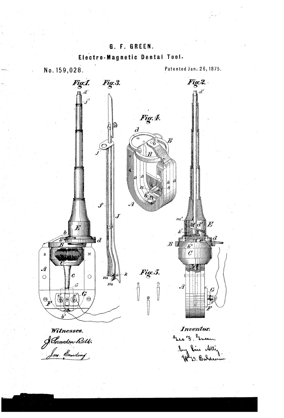 La fraise dentaire électrique, George F. Green