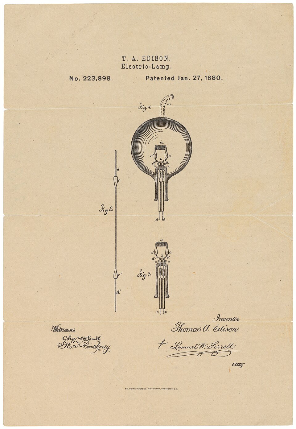 La lampe à incandescence, Thomas Edison