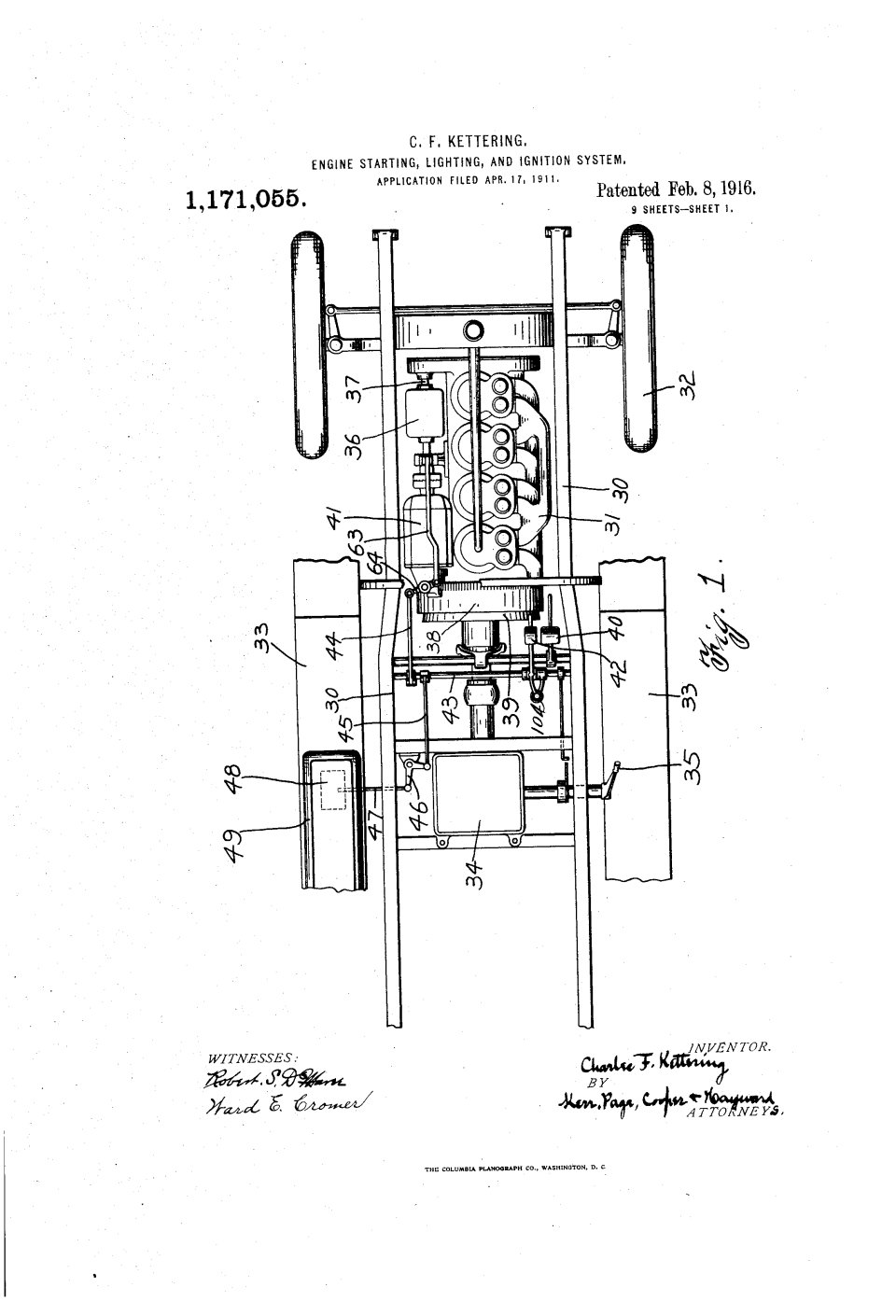 Le démarrage électrique (Delco), Charles Kettering