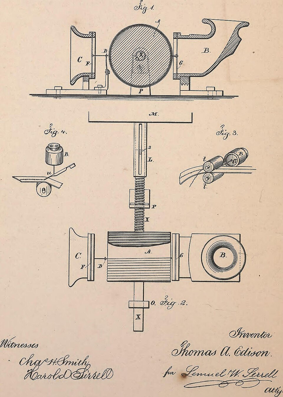 Le phonographe, Thomas Edison