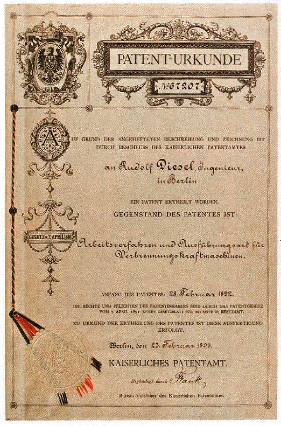 Le moteur Diesel, Rudolf Diesel