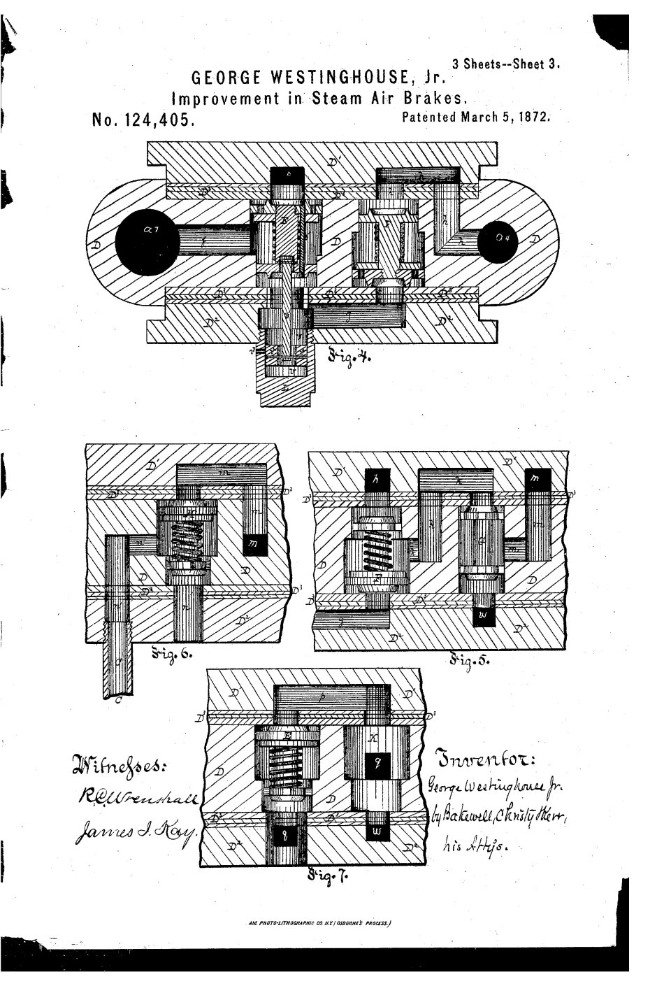 Le frein à air comprimé, George Westinghouse