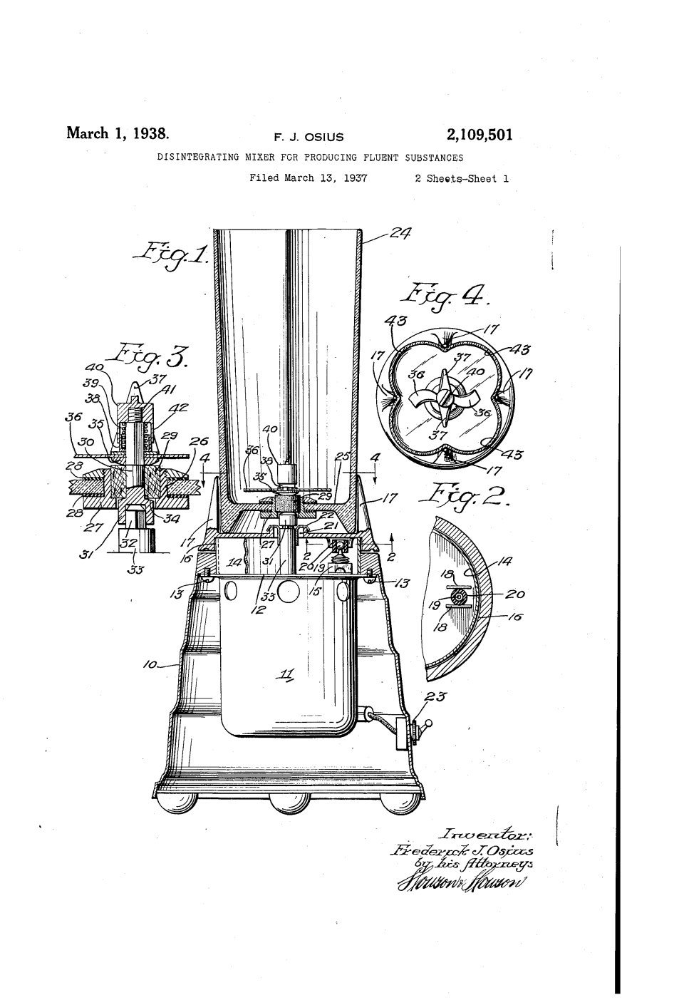 Le blender, Frederick Osius