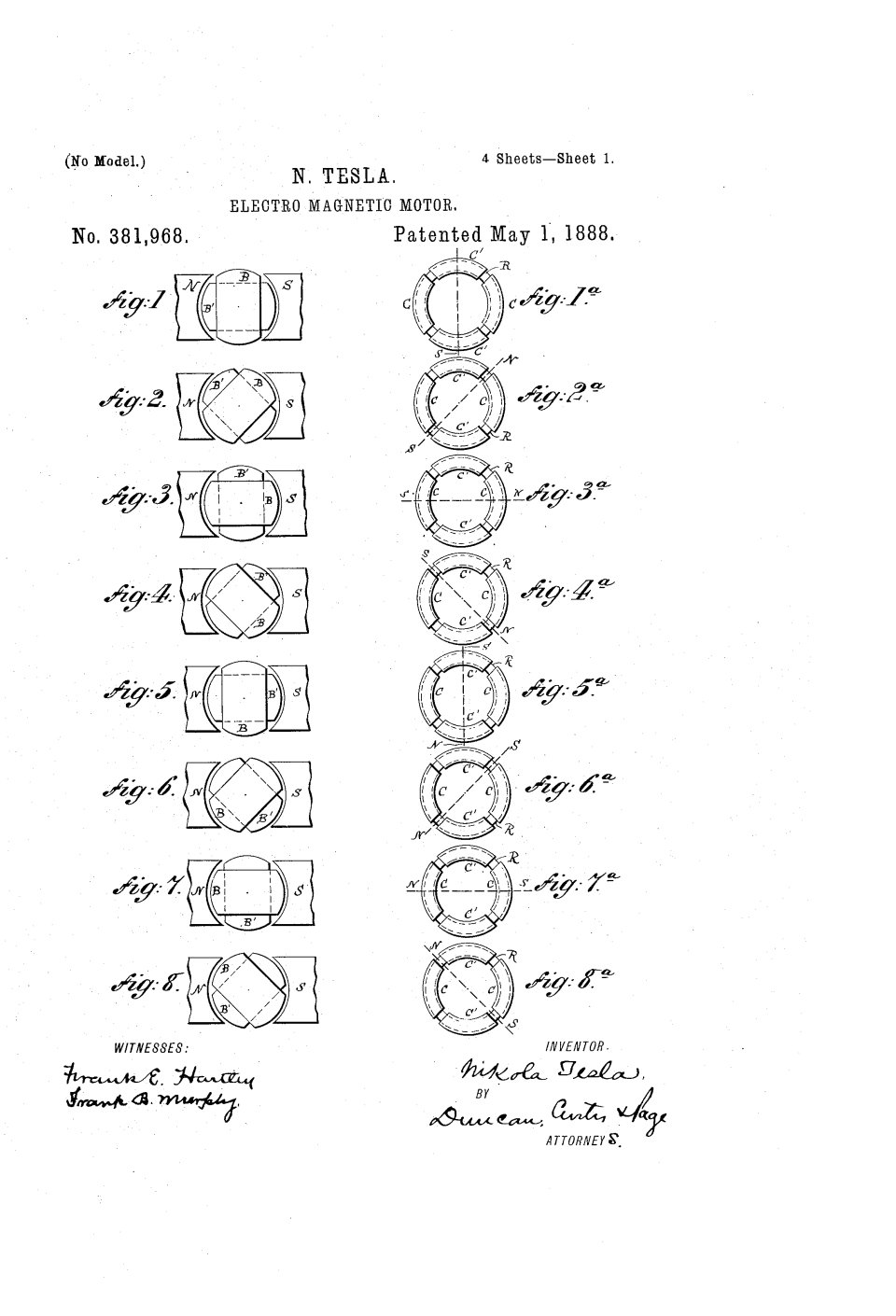 Le moteur à induction, Nikola Tesla