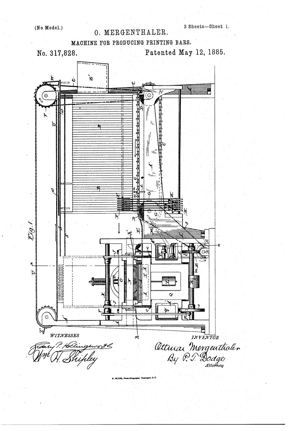 La linotype, Ottmar Mergenthaler