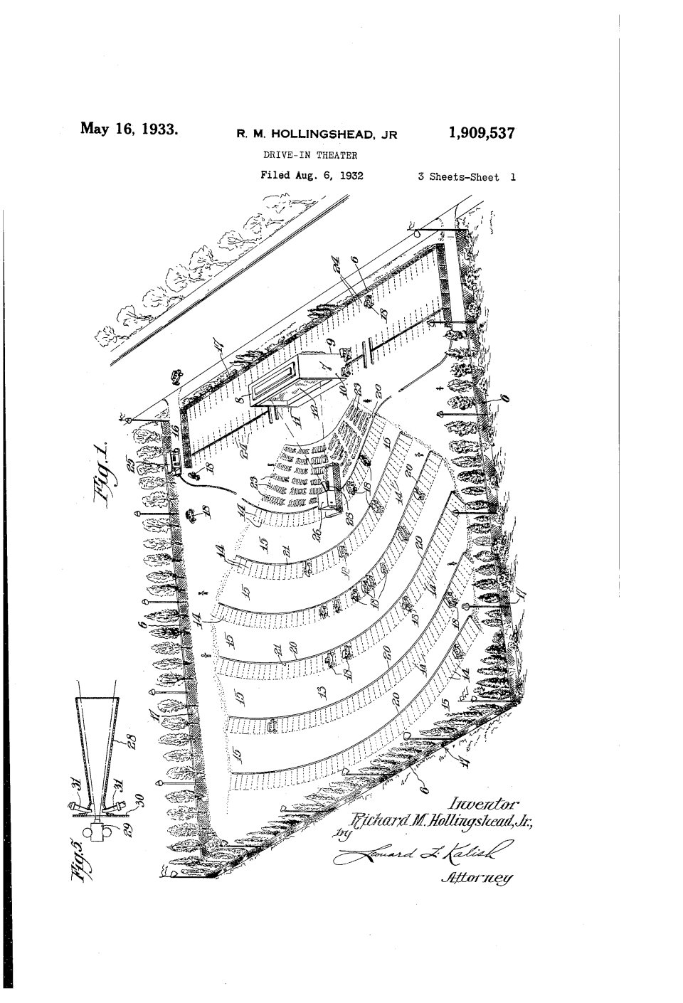 Le ciné-parc (drive-in), Richard M. Hollingshead