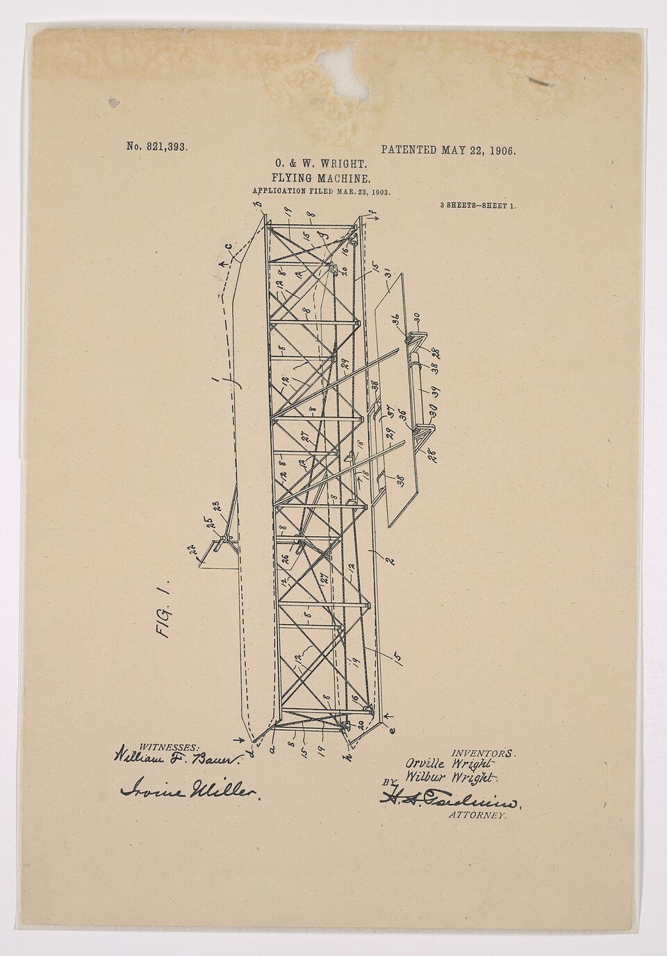 La machine volante, Orville et Wilbur Wright