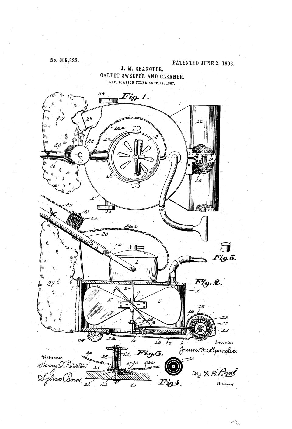 L'aspirateur électrique, James Murray Spangler
