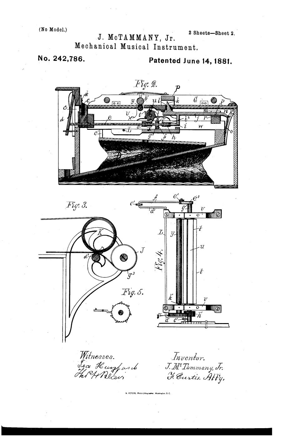 Le piano mécanique, John McTammany