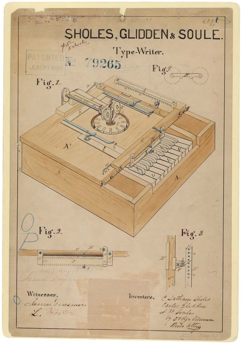 La machine à écrire, Christopher Latham Sholes