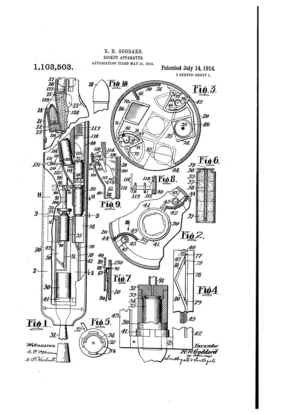 La fusée à propergol liquide, Robert Goddard