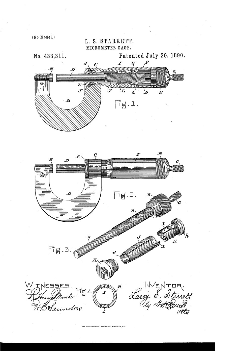 Le micromètre de précision, Laroy S. Starrett