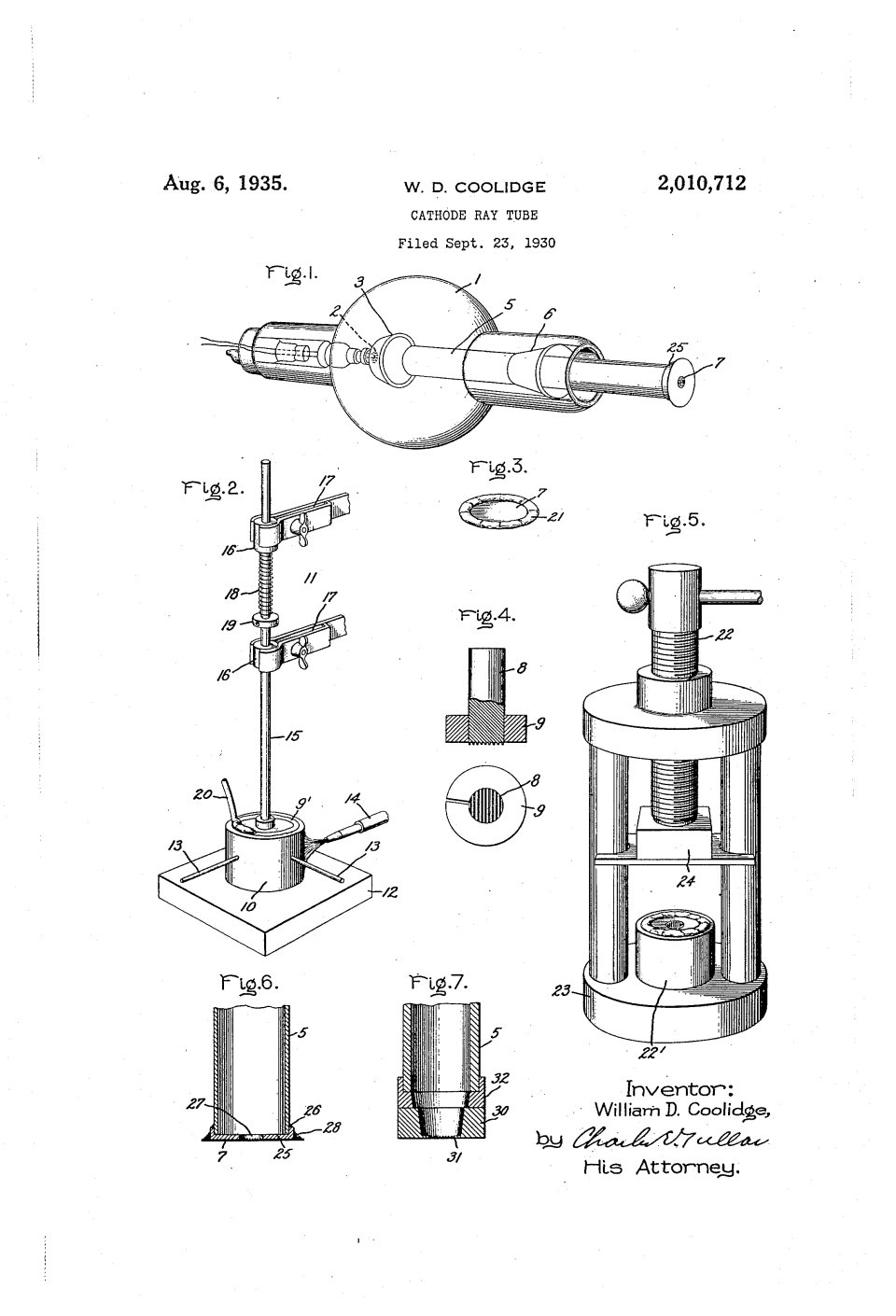 Le tube à rayons cathodiques perfectionné, William D. Coolidge