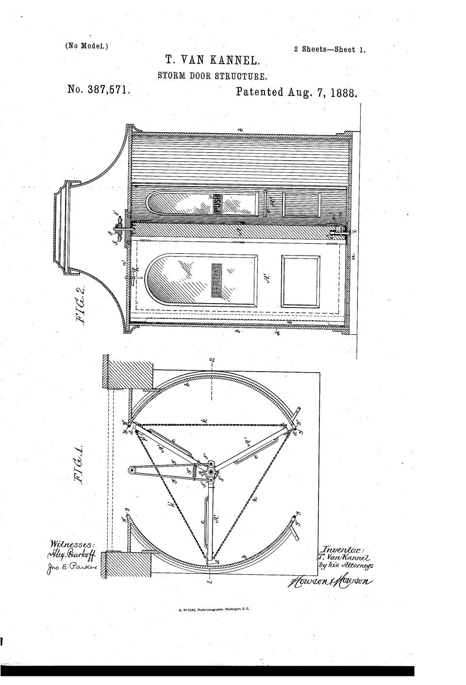 La porte à tambour, Theophilus Van Kannel
