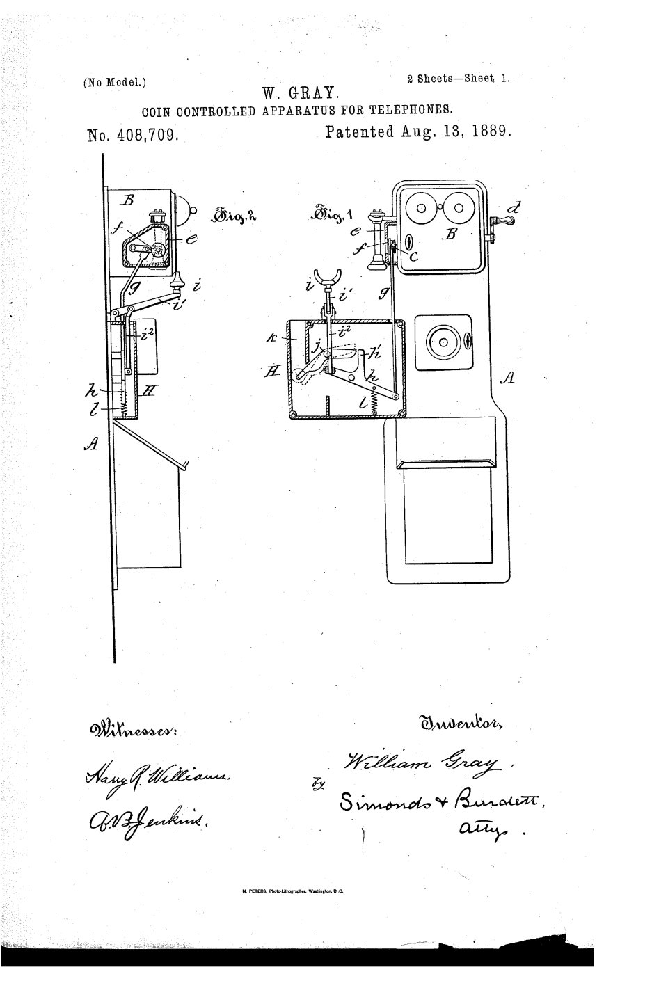 Le téléphone public à pièces, William Gray