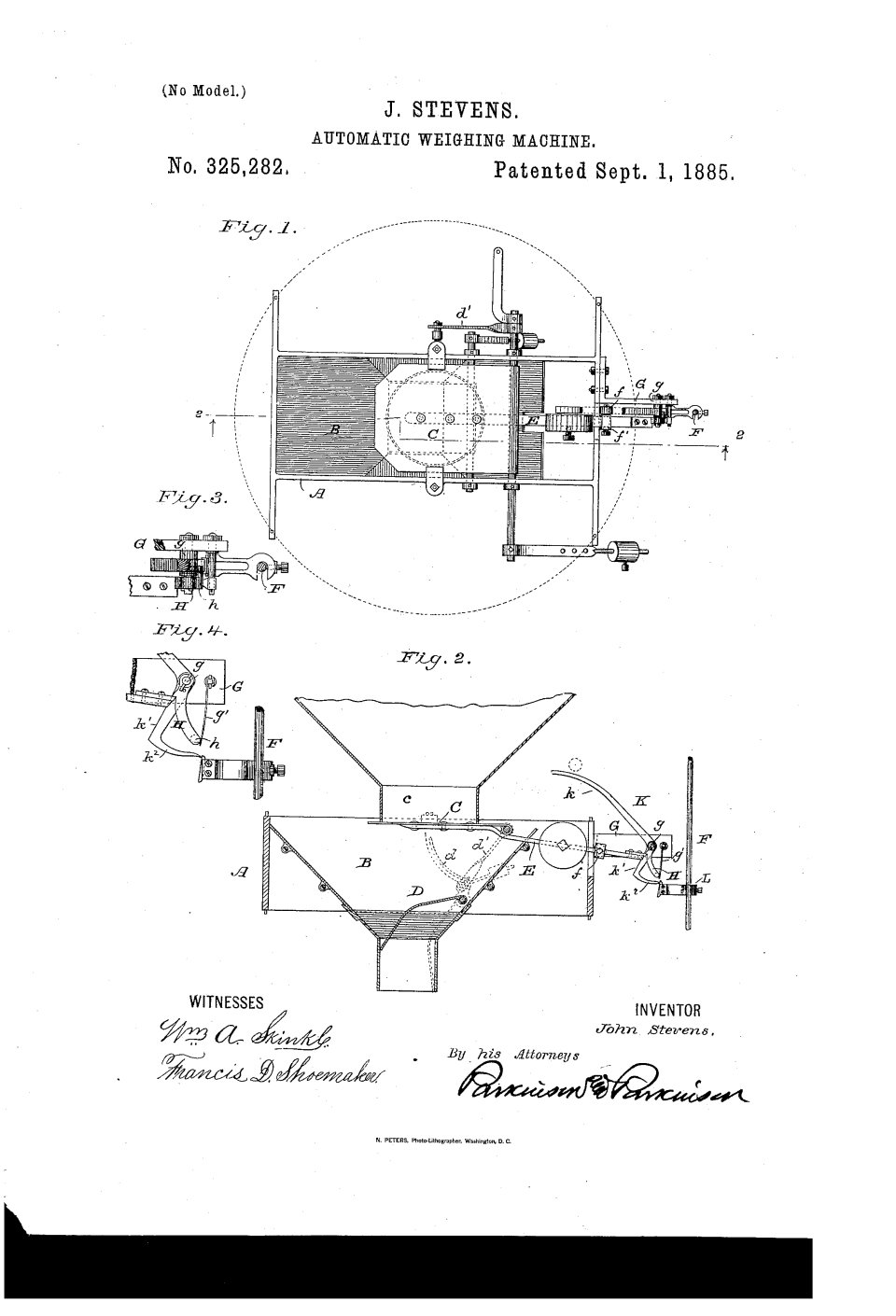 La bascule de pesage automatique, John Stevens