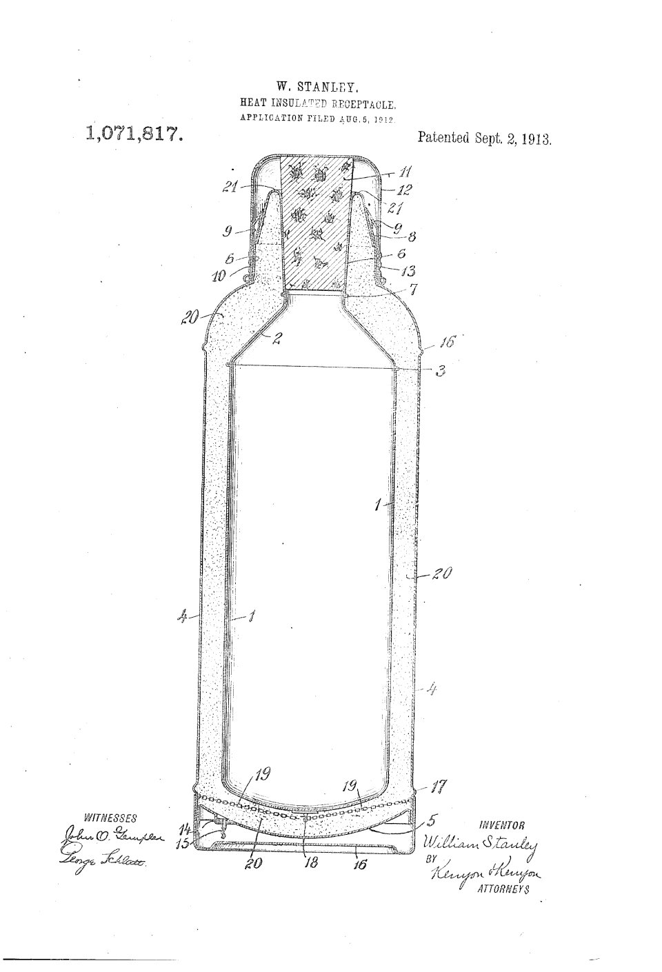 La bouteille isotherme Stanley, William Stanley Jr.