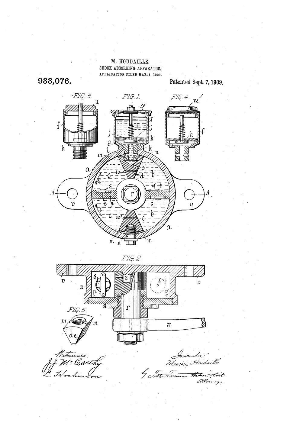 L'amortisseur hydraulique, Maurice Houdaille