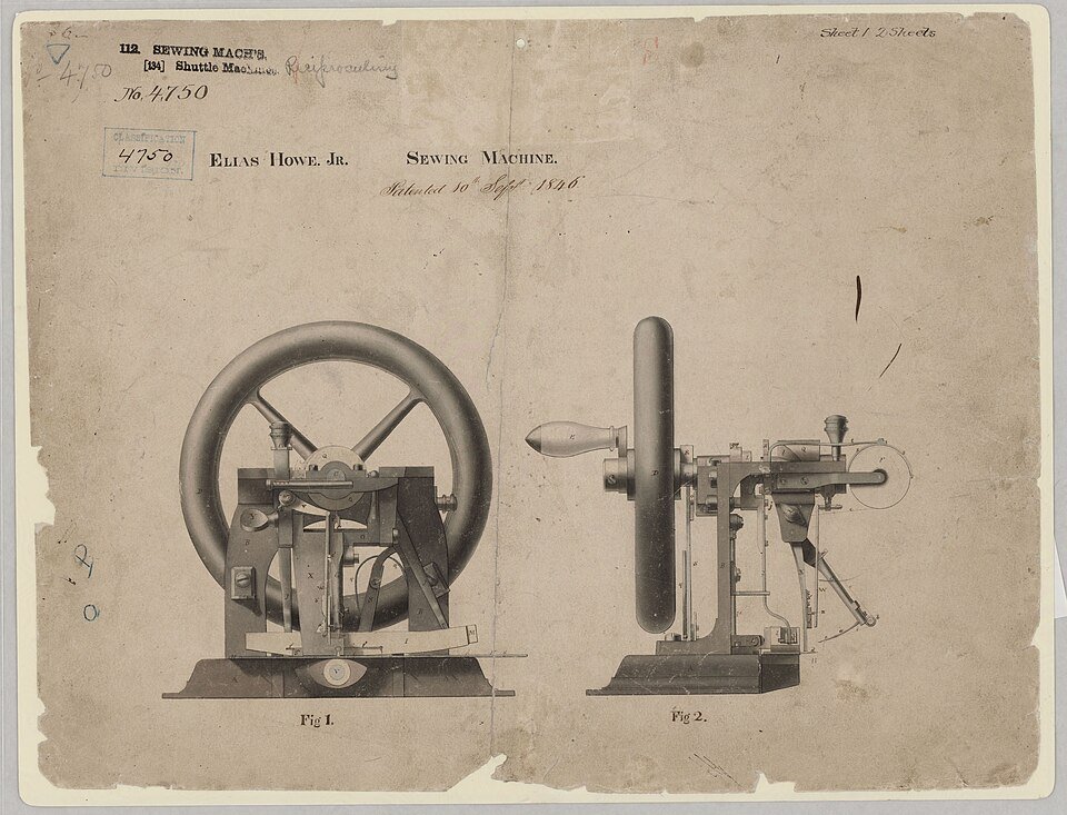 La machine à coudre, Elias Howe