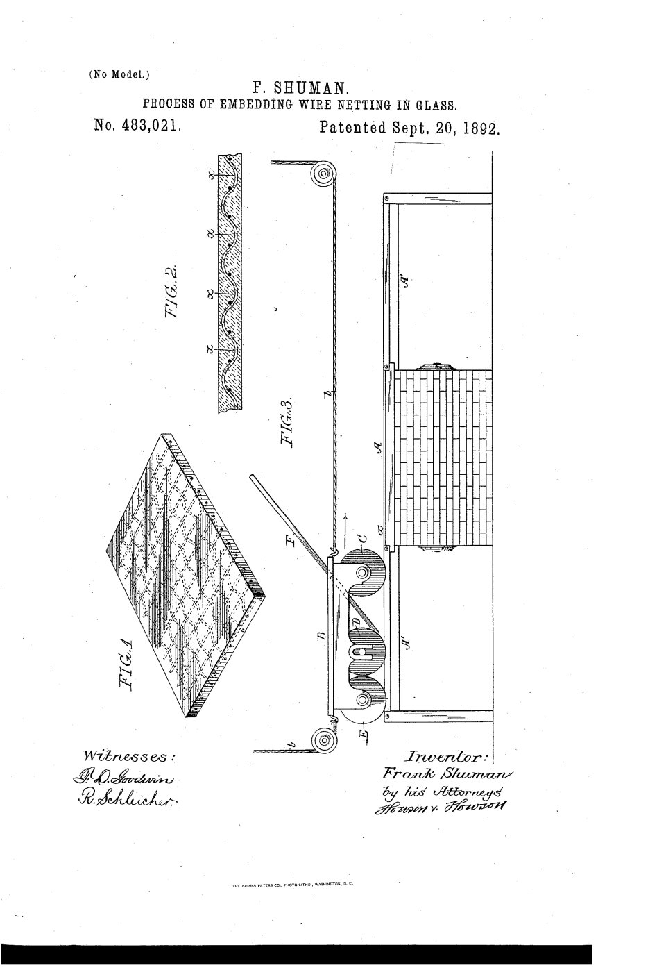 Le verre armé, Frank Shuman