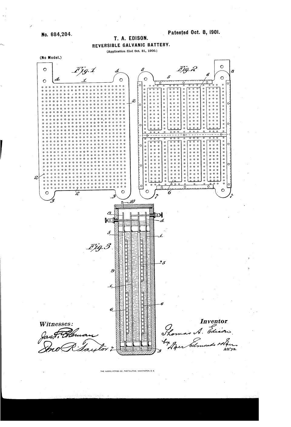 L'accumulateur alcalin d'Edison, Thomas Edison