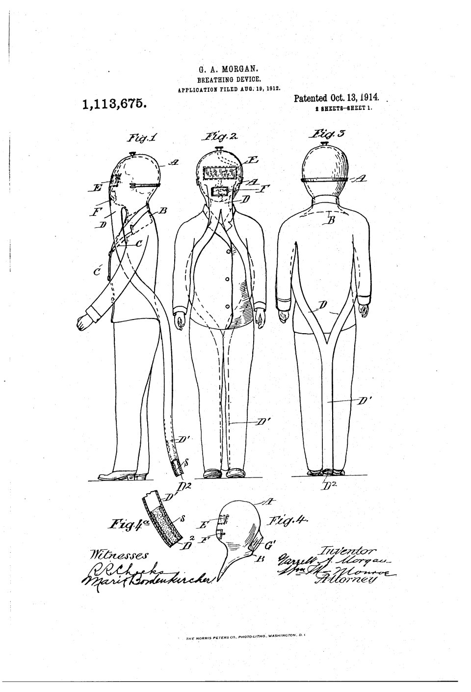 Le masque à gaz, Garrett Morgan